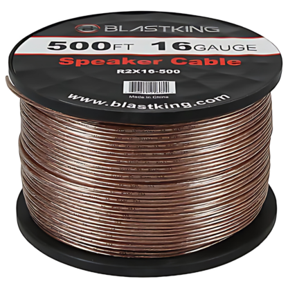 Rollo / Carrucha Cable de Parlante #16 Transparente 500ft | BLASTKING R2X16-500