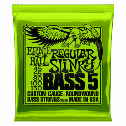 JUEGO CUERDA Super Slinky Nickel Wound Electric Bass (Bajo) 5 Cuerdas | ERNIE BALL 2836