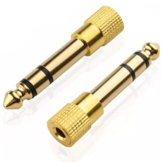ADAPTADOR 1/4 Macho Stereo A 3.5mm Hembra Full ORO | Ultra X6