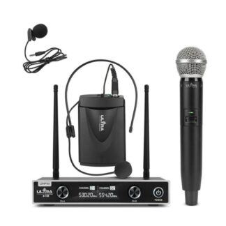 Micrófono Inalámbrico UHF Diadema/Solapa Puño | Ultra D-120