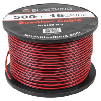 Rollo / Carrucha Cable de Parlante #16 Rojo y Negro  500ft | BLASTKING R2X16B-500